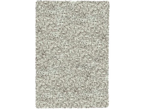 Vloerkleed Cerino 200x200 cm in kleur 2211, hoogpolig 50 mm, zacht en dicht geweven in beige-tint