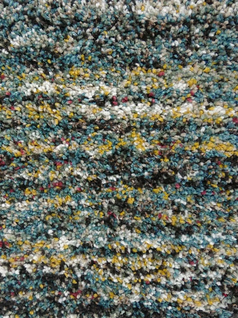 Vloerkleed Jeibena 250x200 cm met zachte 25 mm pool in kleurrijk gemêleerd patroon