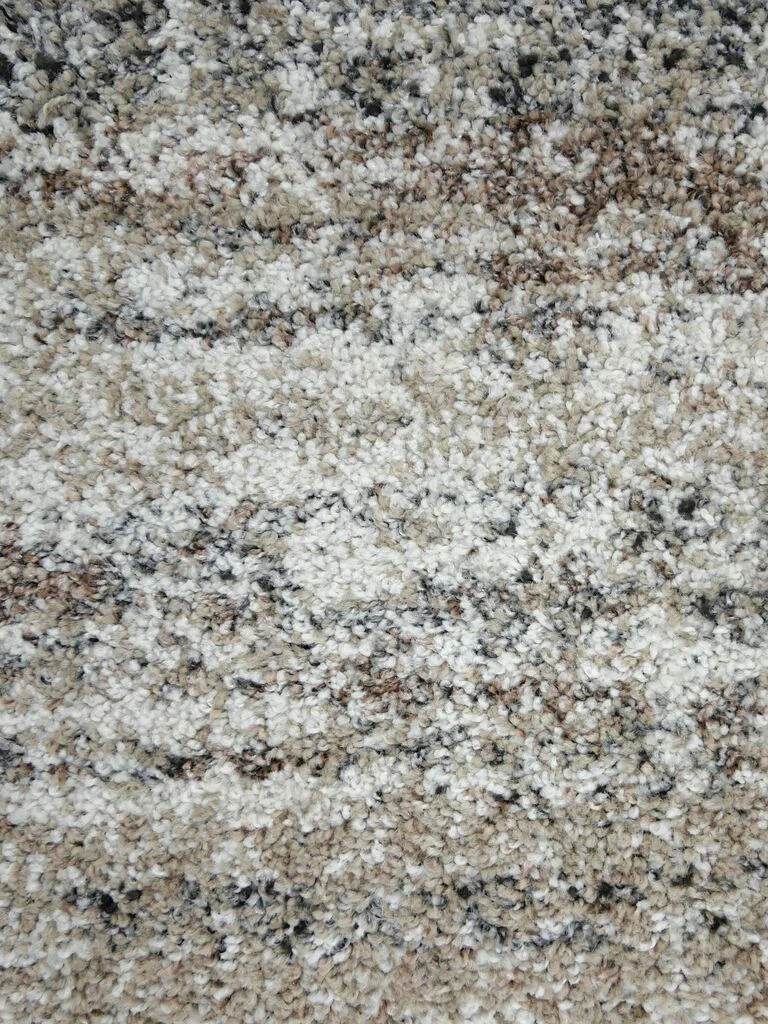 Vloerkleed Greimmang 230x160 cm, warm beige gemêleerd hoogpolig karpet met volle, zachte uitstraling
