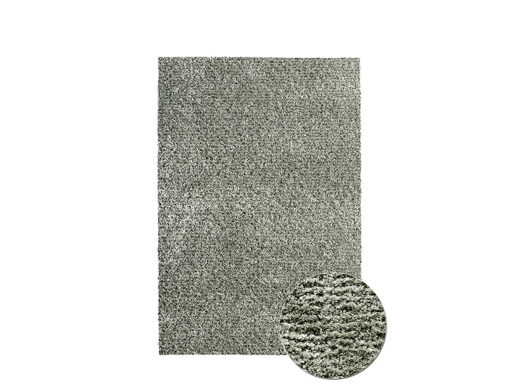 Vloerkleed Vunnena 230x160 cm, zacht hoogpolig tapijt in rustige grijstint met rijke structuur