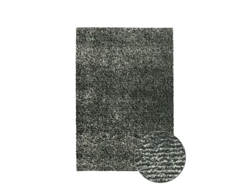 Vloerkleed Madel 290x200 cm, grijs gemêleerd met 25 mm pool en volle, zachte structuur