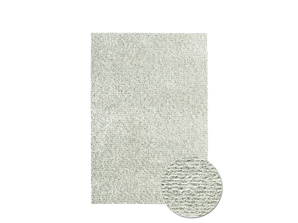 Vloerkleed Naurmella 300x240 cm in zachte lichtgrijze 25 mm pool, met rijke, volle structuur