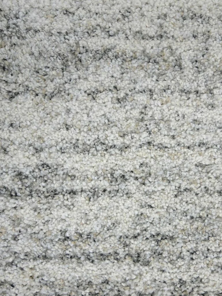 Vloerkleed Bergamo 230x160 cm, zacht hoogpolig tapijt in lichtgrijs met warme, volle uitstraling