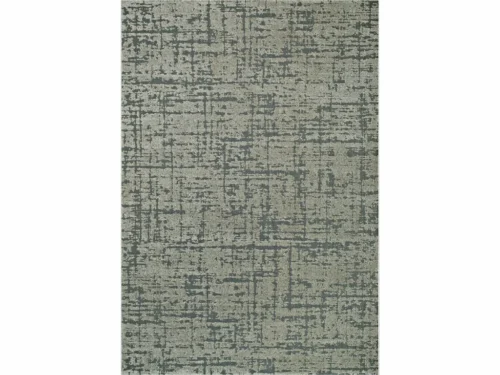 Vloerkleed Viermin 340x240 cm in grijsgroen met verfijnd abstract patroon en rustige uitstraling