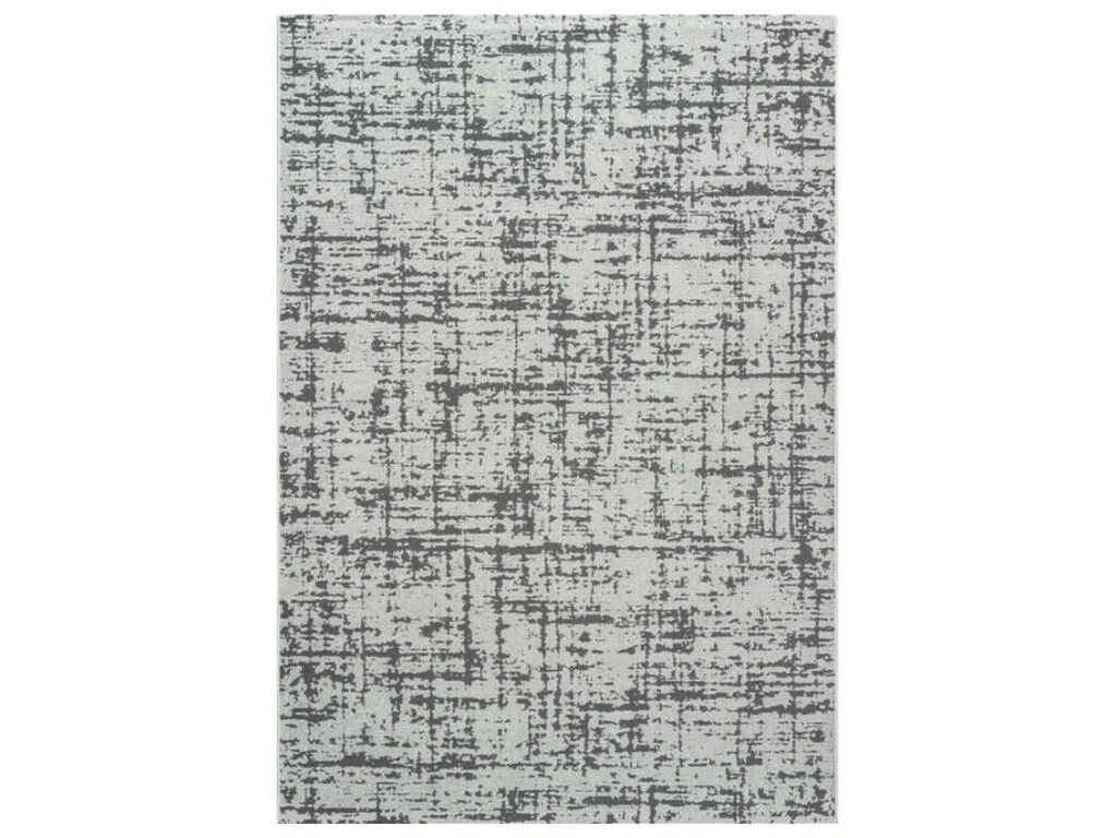 Vloerkleed Kleiben 230x160 cm, grijs gemêleerd met abstract patroon en zachte pool
