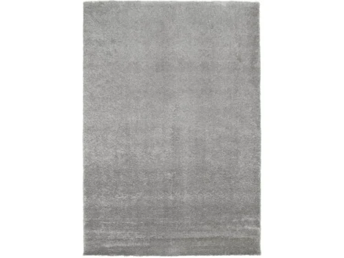 Vloerkleed Klaabor 230x160 cm in kleur 70, effen grijs met zachte, hoogpolige uitstraling