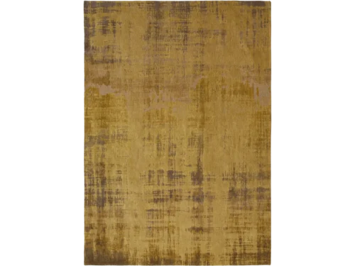Vloerkleed Kommak 240x170 cm, vlakgeweven goudbruin kleed met rustige, strakke uitstraling in kleur 9235