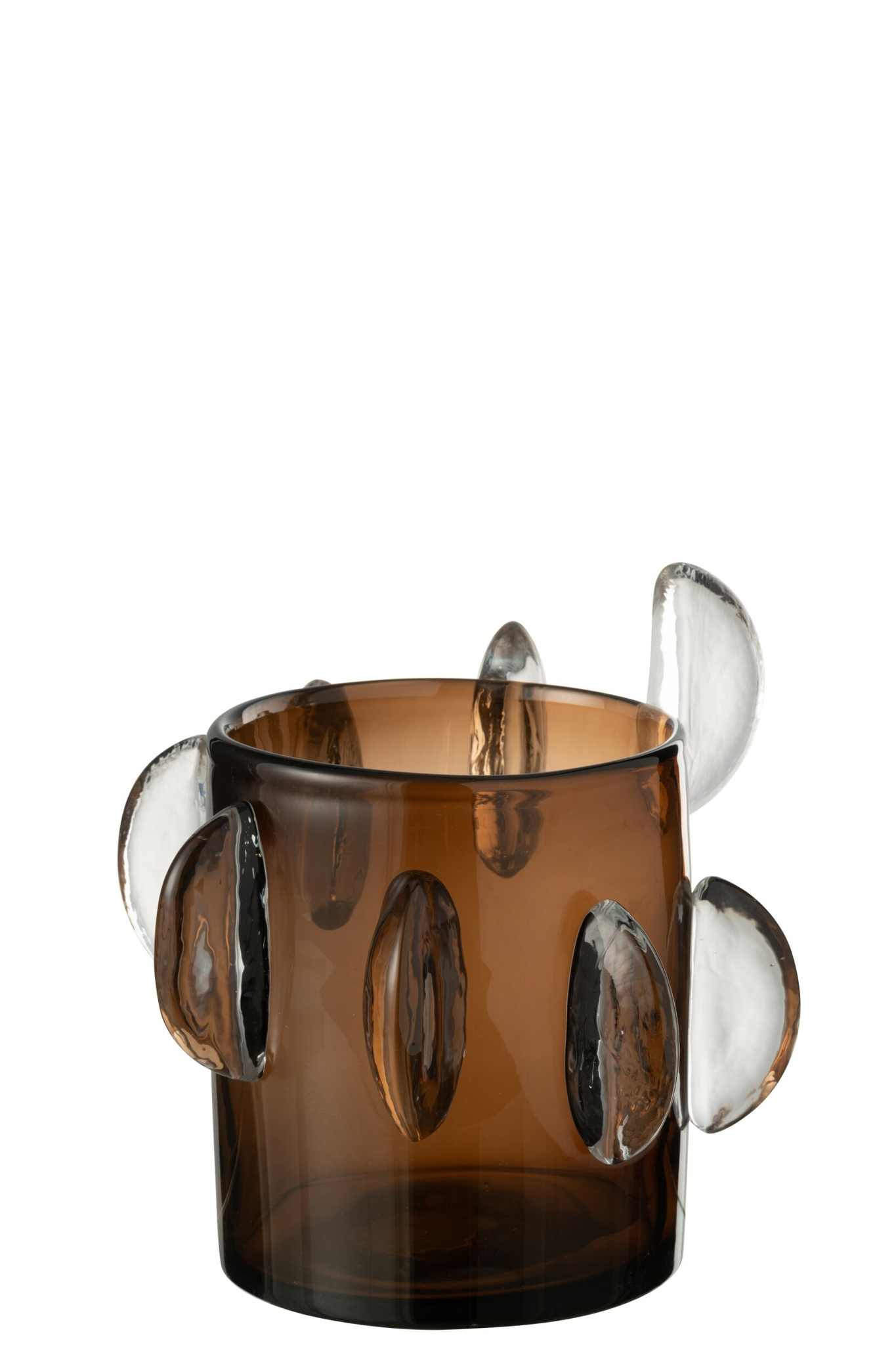 Vaas Soke Glas Bruin H24 cm - Afbeelding 2