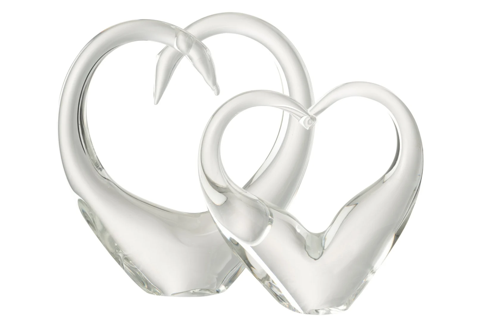 Decoratie Ciemmino transparant glazen hart, stijlvol woonaccessoire met heldere, rustige uitstraling