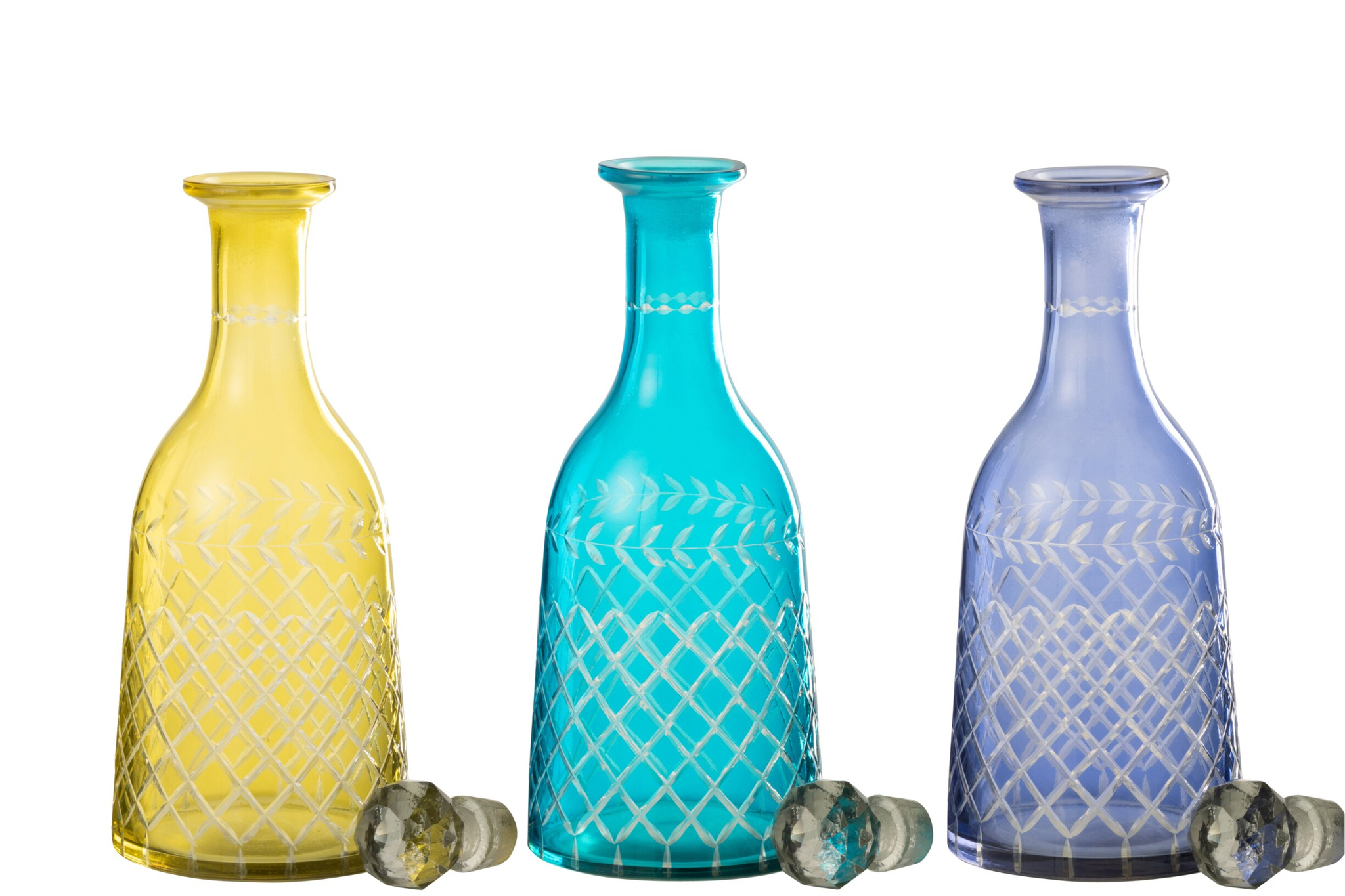Decoratie Nallona Glas Meerkleurig - Set van 3
