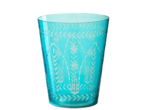 Vaas Grikun Glas Blauw H23 cm