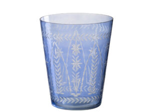 Vaas Maullone Glas Blauw H23 cm