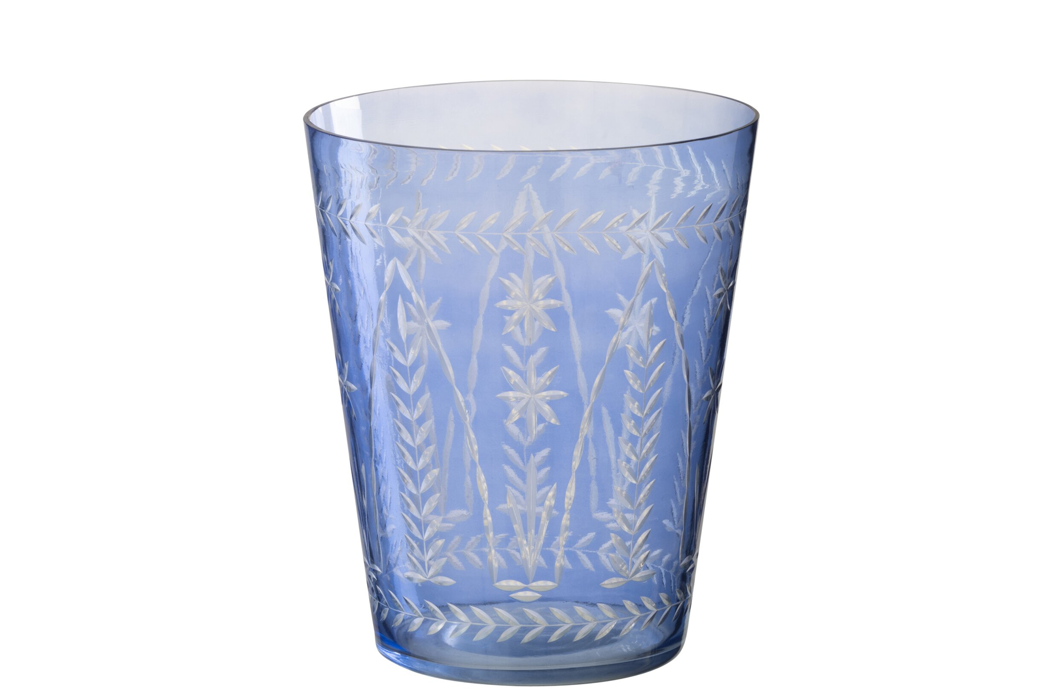 Vaas Maullone Glas Blauw H23 cm
