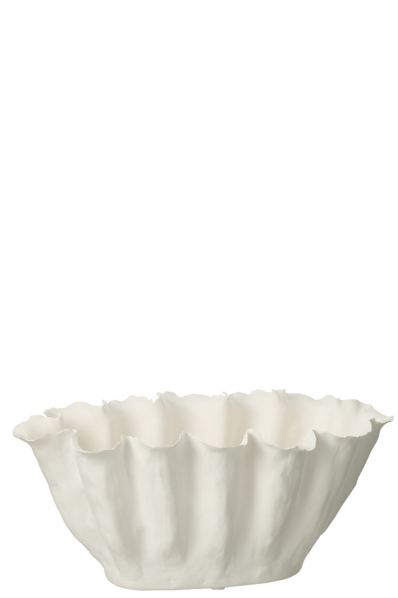 Vaas Vansos Keramiek Wit H18 cm