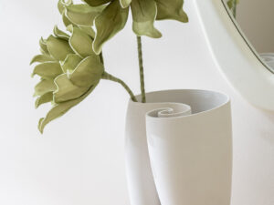Vaas Treerra Keramiek Beige H33,5 cm