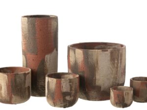 Vaas Skiemmum Terracotta Geel H50 cm