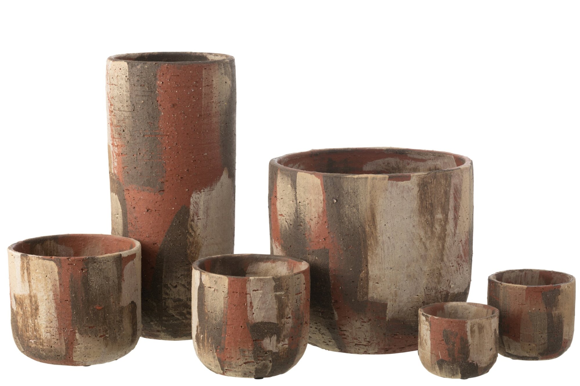 Vaas Skiemmum Terracotta Geel H50 cm