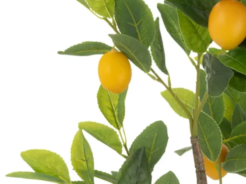 Decoratiefruit Zutphen kunstmatige citroenboom met groene bladeren en gele citroenen, realistisch en onderhoudsvrij