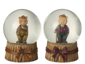Decoratiefiguur Kornu Steen Meerkleurig H13 cm - Set van 2