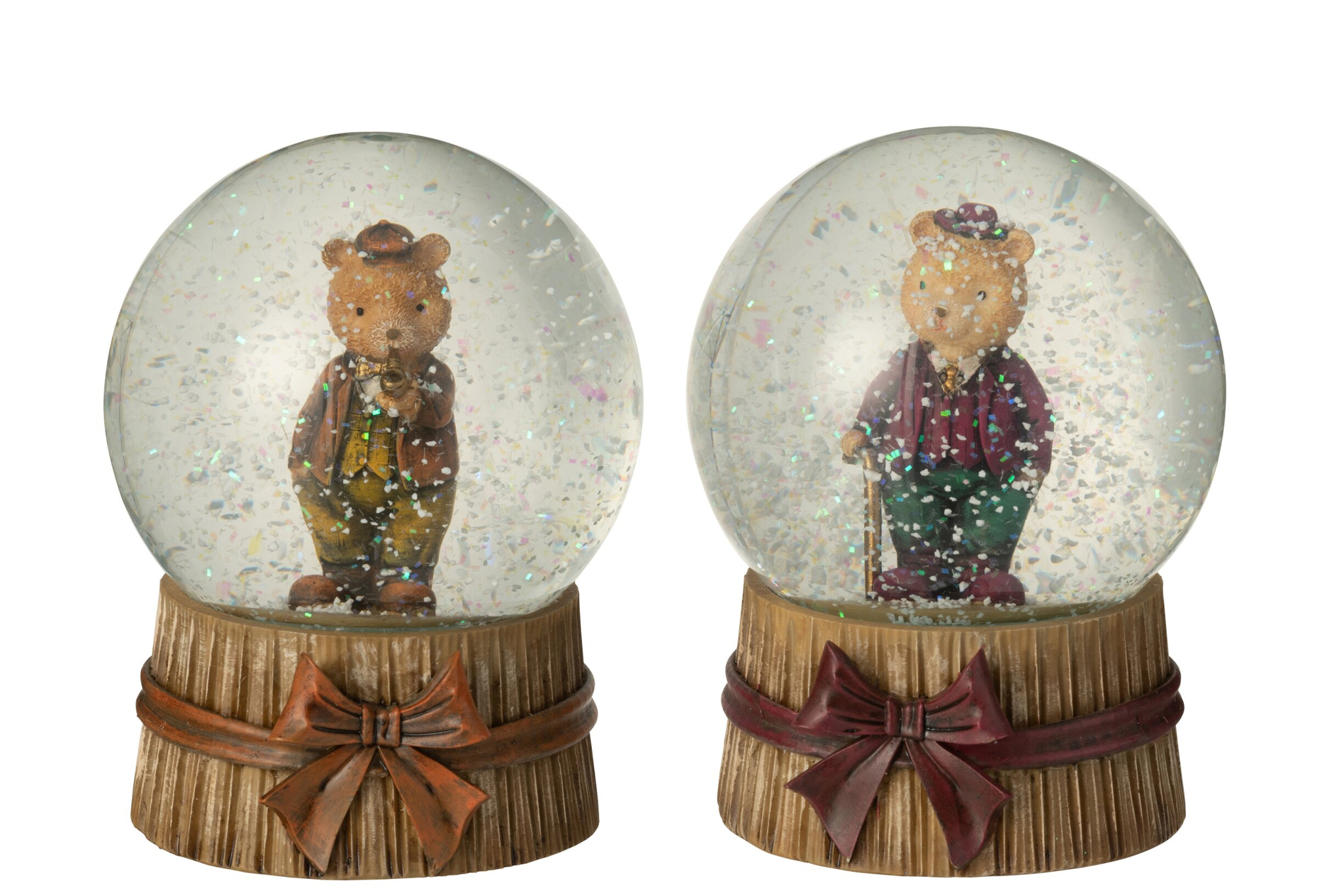 Decoratiefiguur Kornu Steen Meerkleurig H13 cm - Set van 2 - Afbeelding 2