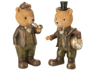 Decoratiefiguur Traardes Steen Meerkleurig - Set van 2