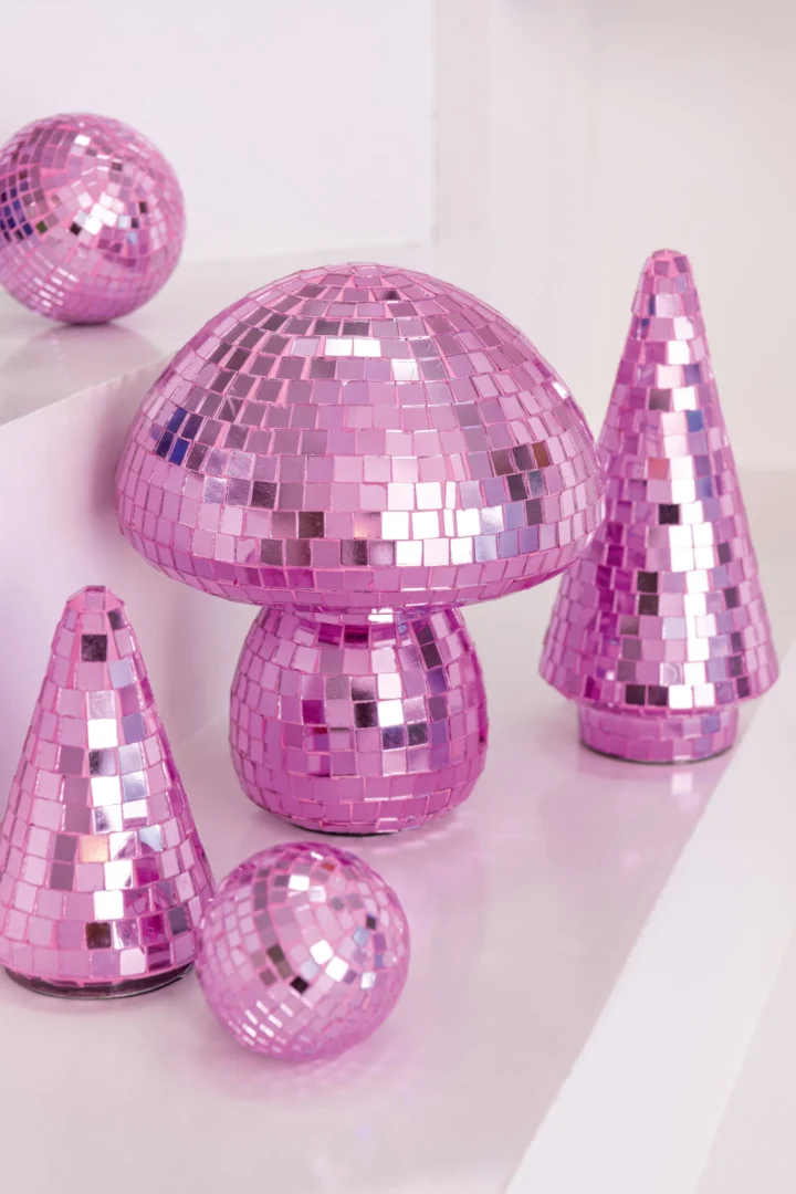 Spiegel Brensak Roze 23 cm met boomvormig, decoratief design en verfijnde afwerking in roze