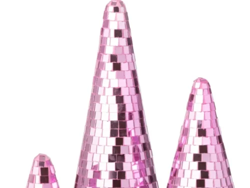 Spiegel Vauldol roze met mozaïekglas, ijzer en fluwelen look als stijlvol muuraccent 33 x 12,5 cm