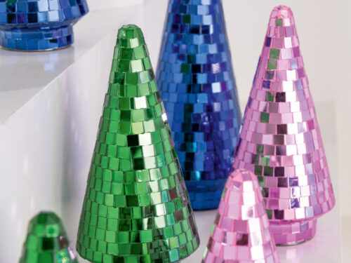 Spiegel Beennia Blauw met boomvormig ontwerp, glas, ijzer en fluweel in compacte decoratieve afwerking
