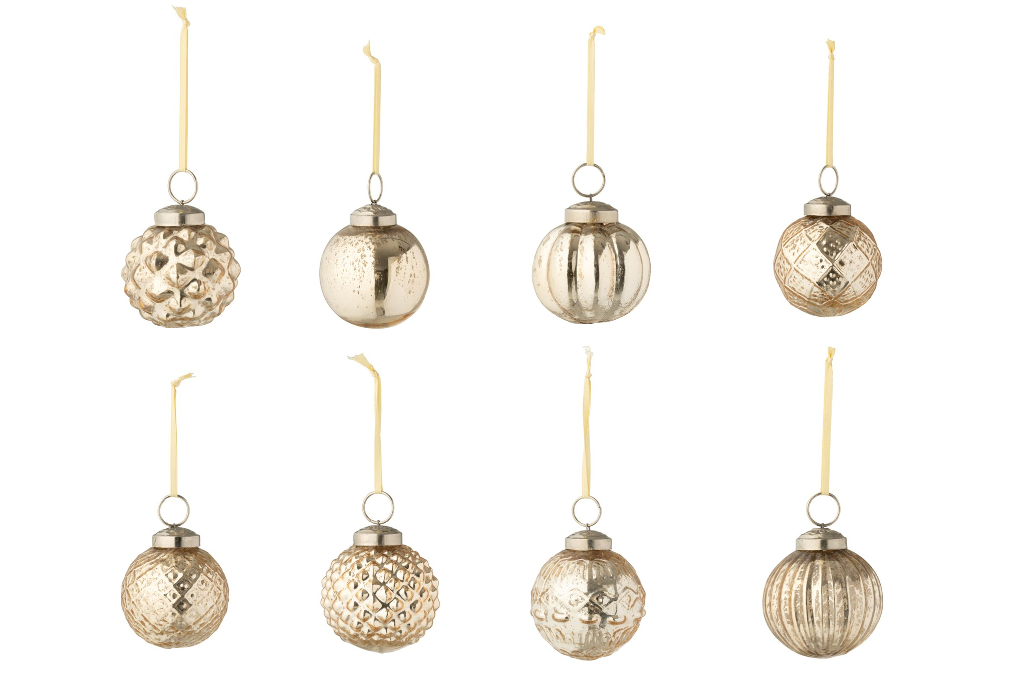 Opbergdoos Tronsang Glas Goud - Afbeelding 2