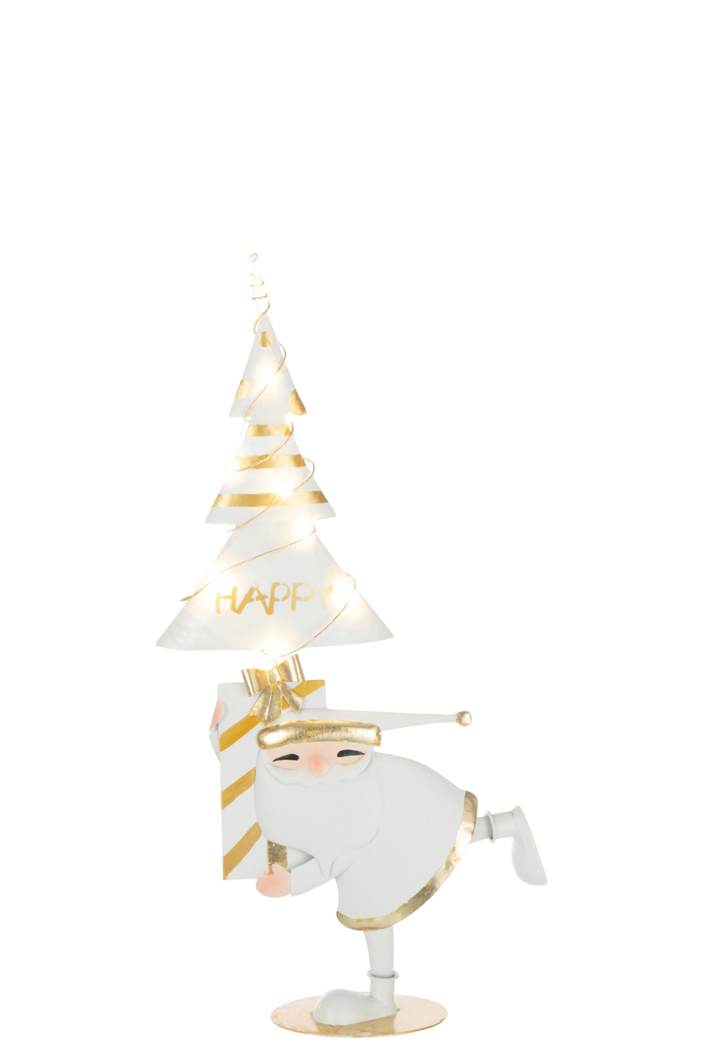 Kunstboom Slimmun Metaal Goud H66 cm