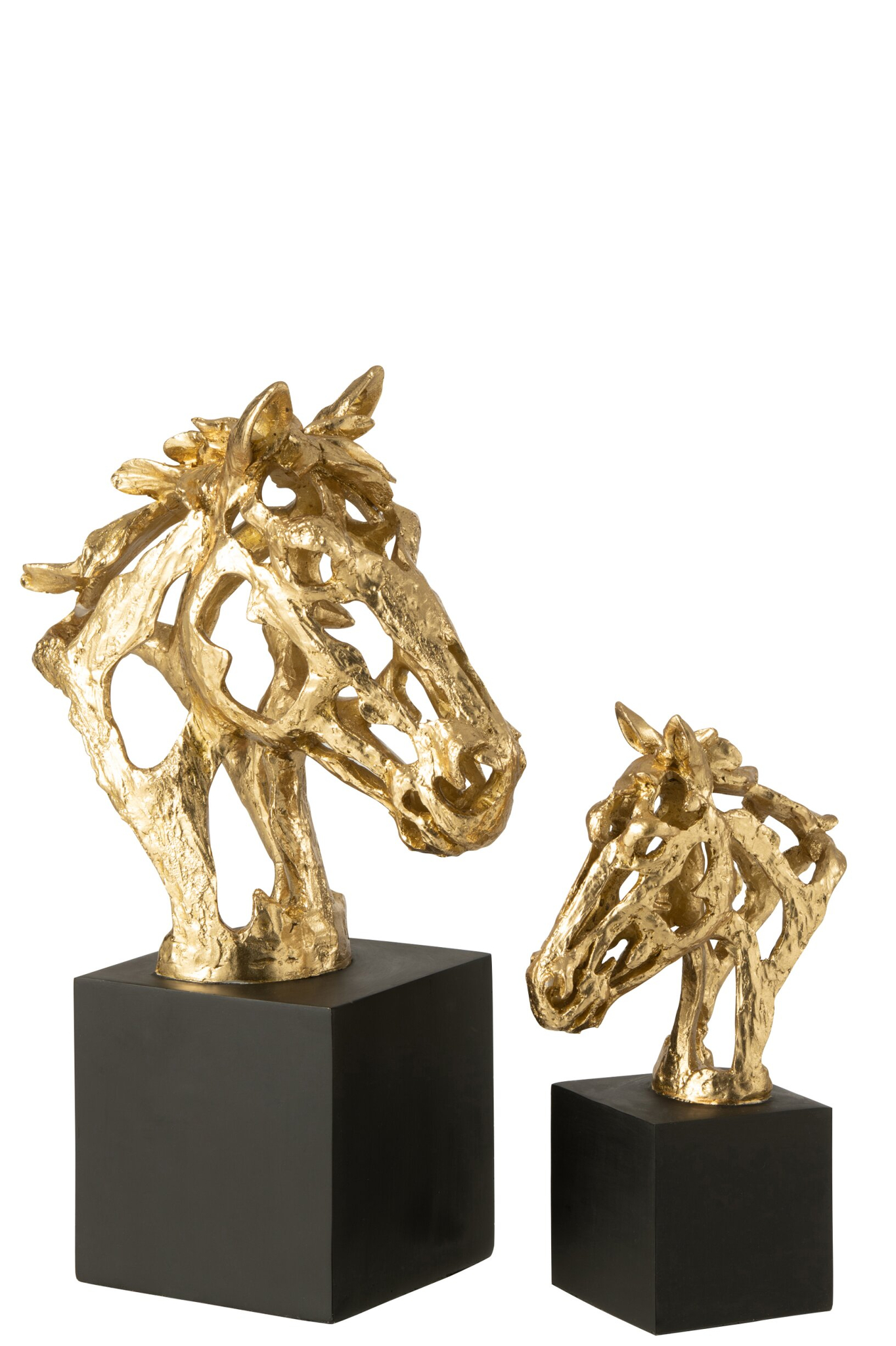 Beeld Bentu Polyresin Goud H40 cm - Afbeelding 4