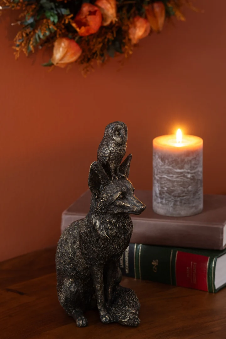 Decoratiefiguur Darru Polyresin Brons H28 cm - Afbeelding 3