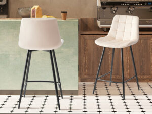 Counterstoel Nurano Velvet Beige