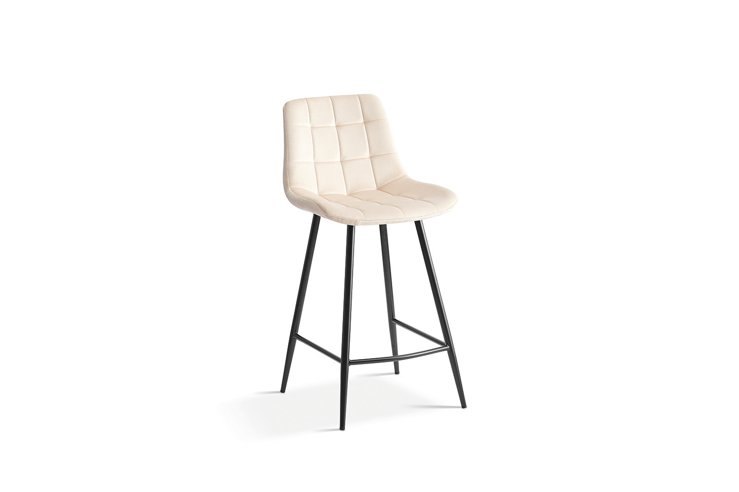 Counterstoel Nurano Velvet Beige - Afbeelding 3