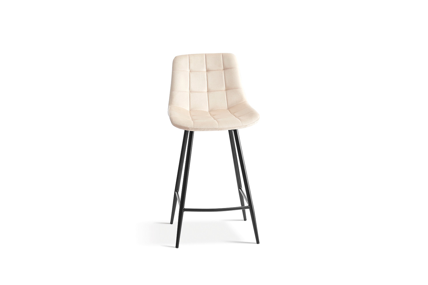 Counterstoel Nurano Velvet Beige - Afbeelding 4