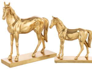 Beeld Kleemol Polyresin Goud H37,5 cm