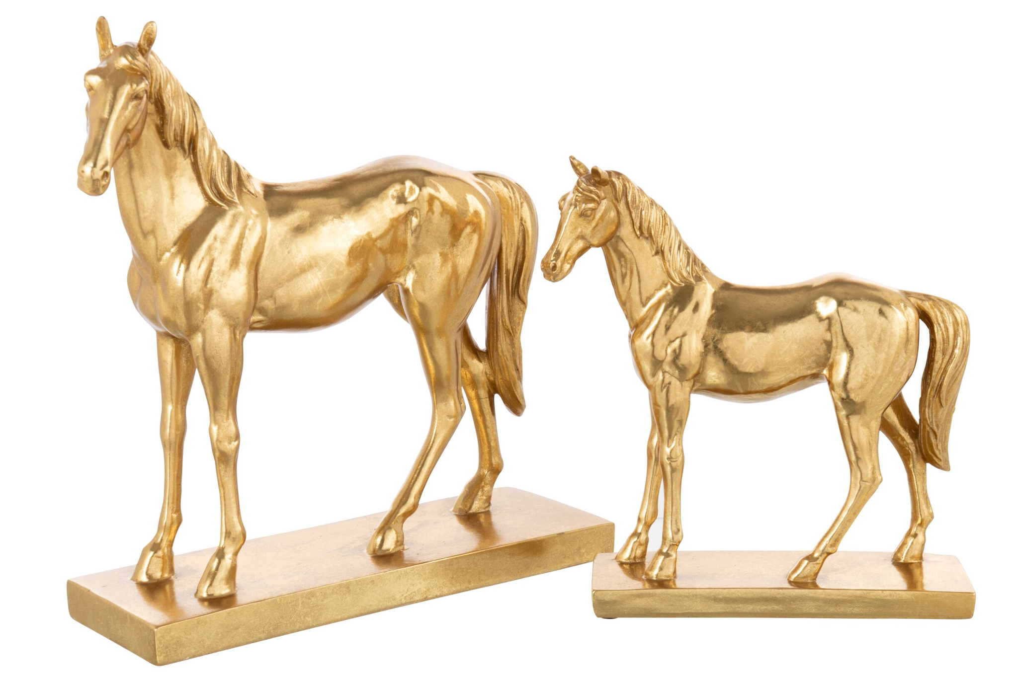 Beeld Kleemol Polyresin Goud H37,5 cm