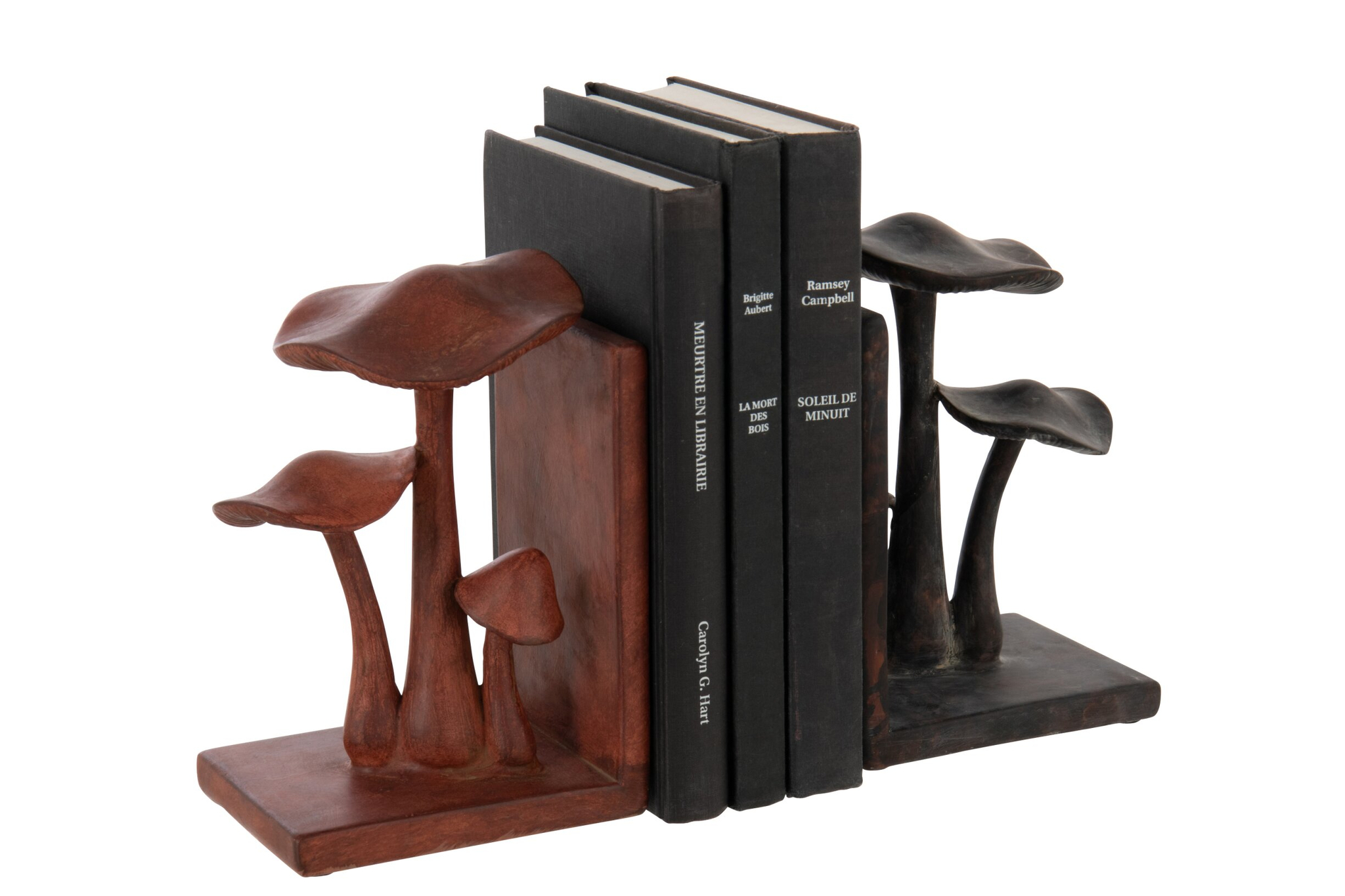 Boekensteun Liltang Polyresin Bruin - Set van 2