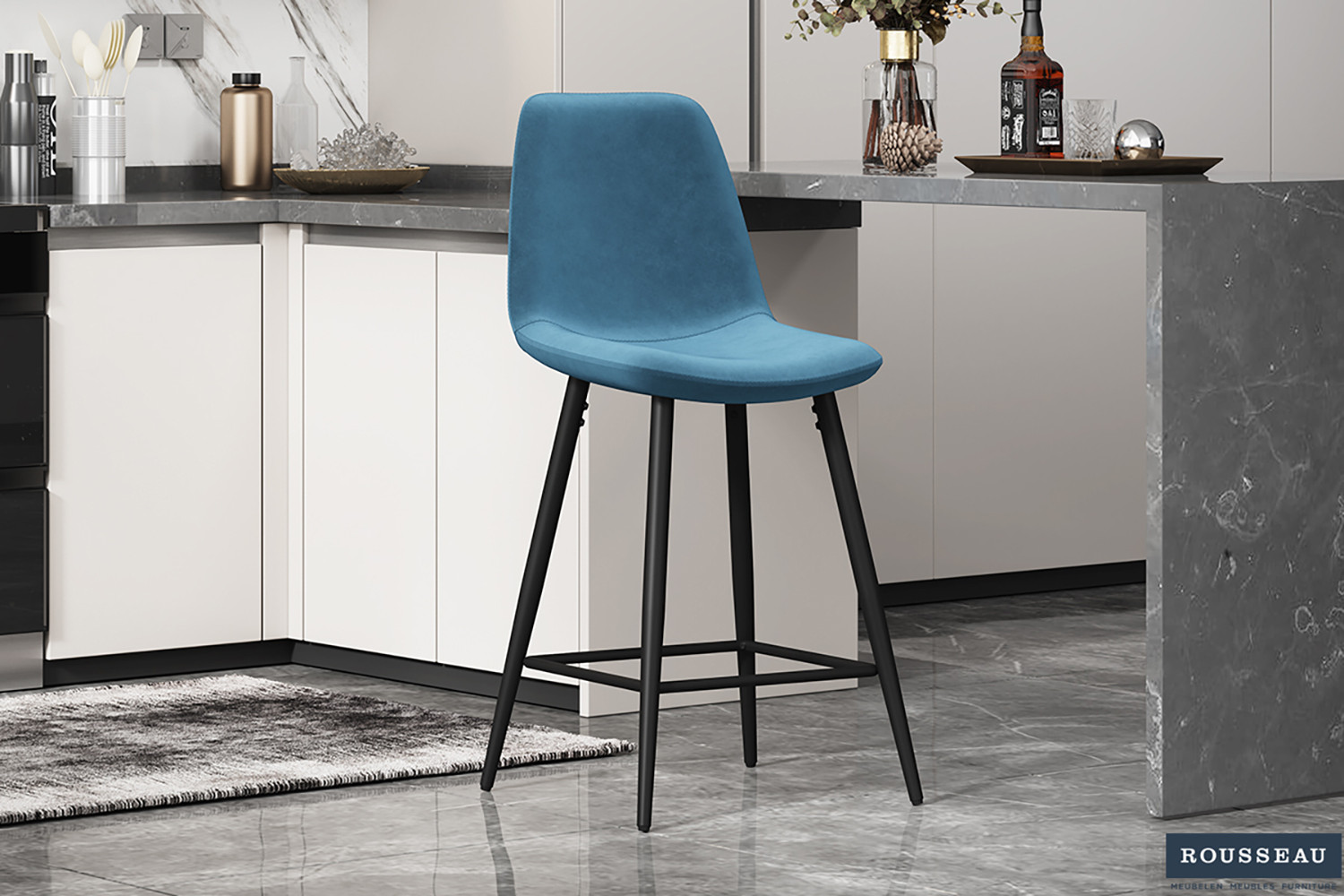 Counterstoel Graamond Velvet