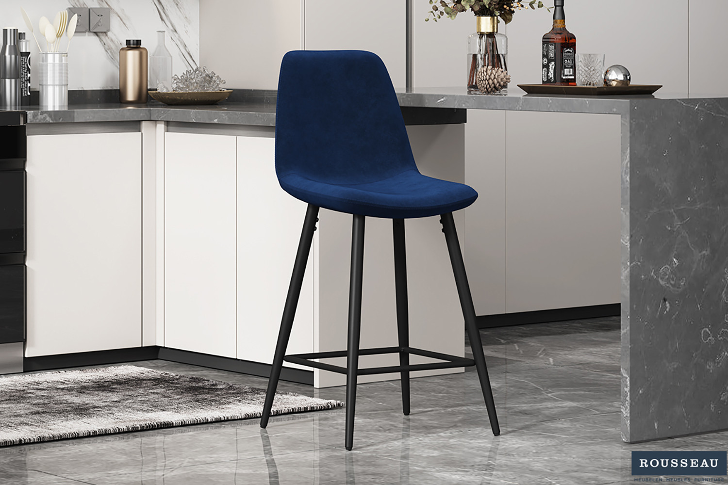 Counterstoel Binnu Velvet