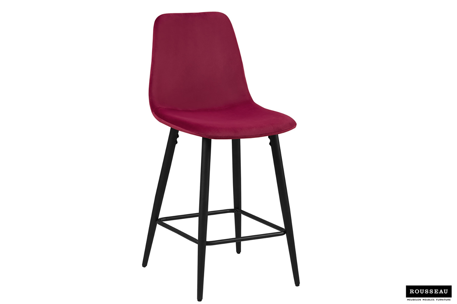 Counterstoel Birren Velvet Bordeaux - Afbeelding 2