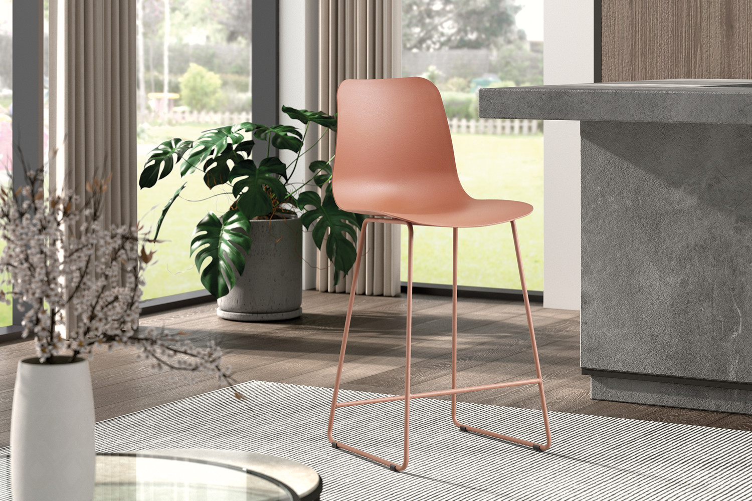 Barkruk Filon Terracotta - Afbeelding 2