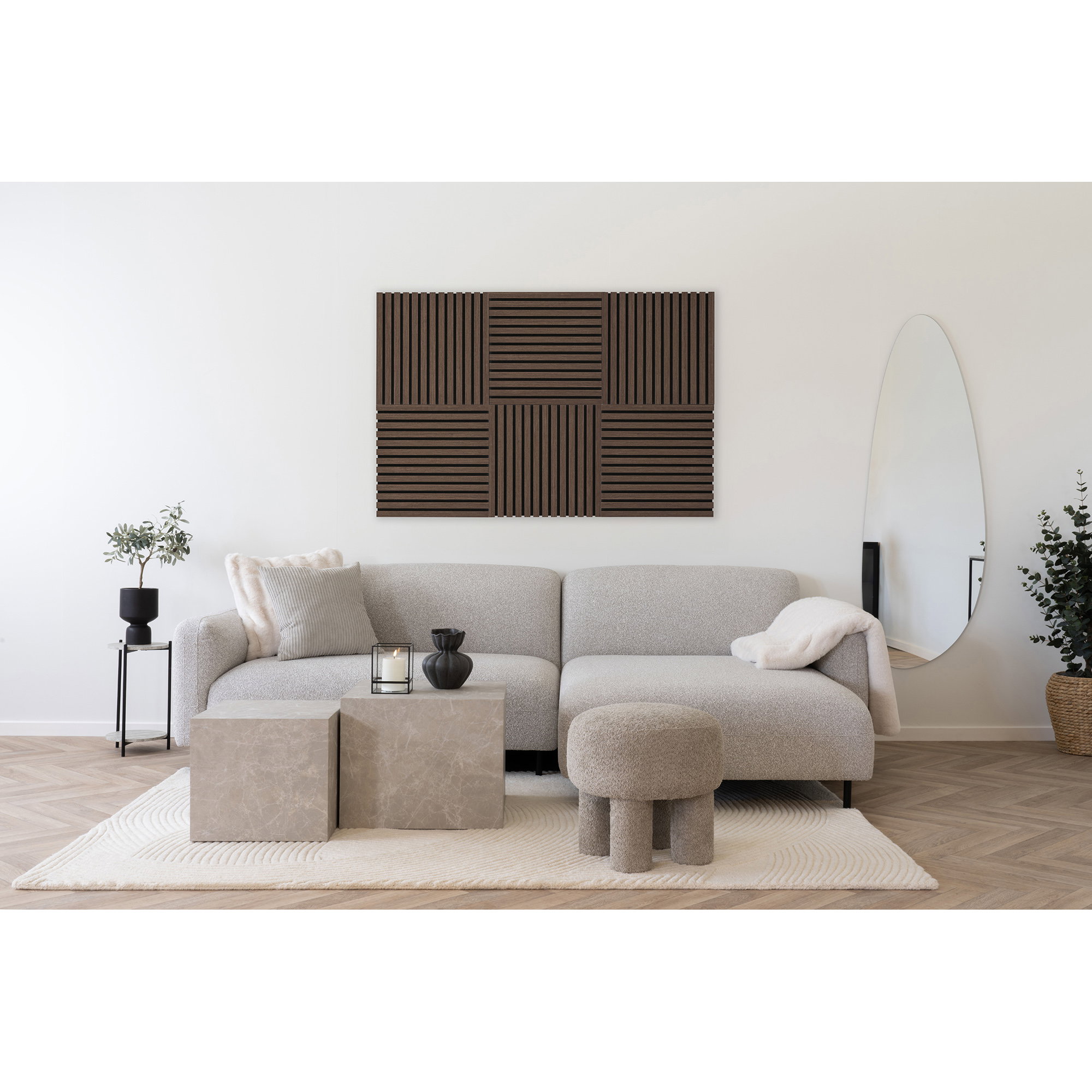 Woonaccessoire Beisser MDF - Set van 2 - Afbeelding 3