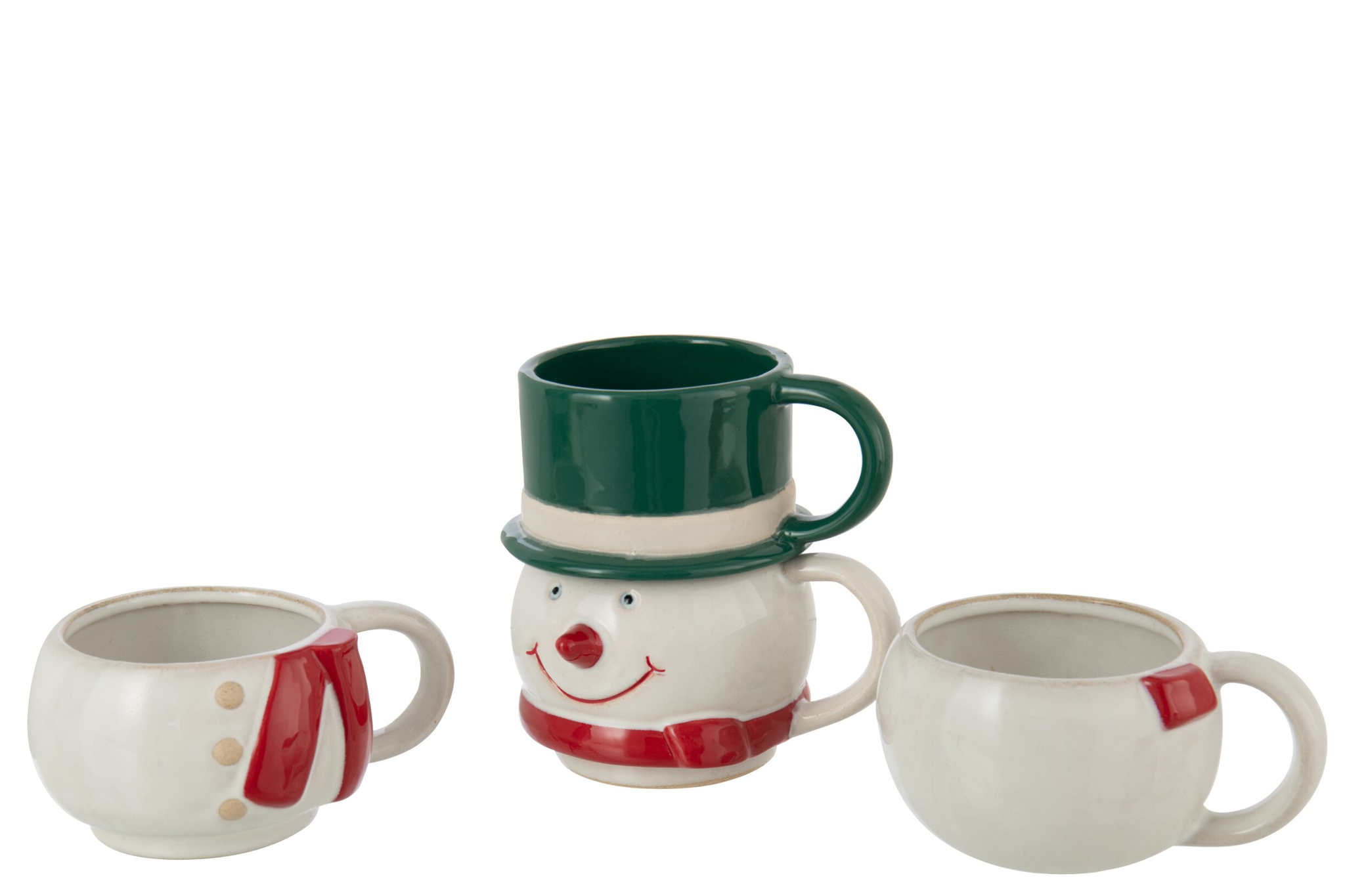 Mok Beellone Steen Meerkleurig - Set van 4