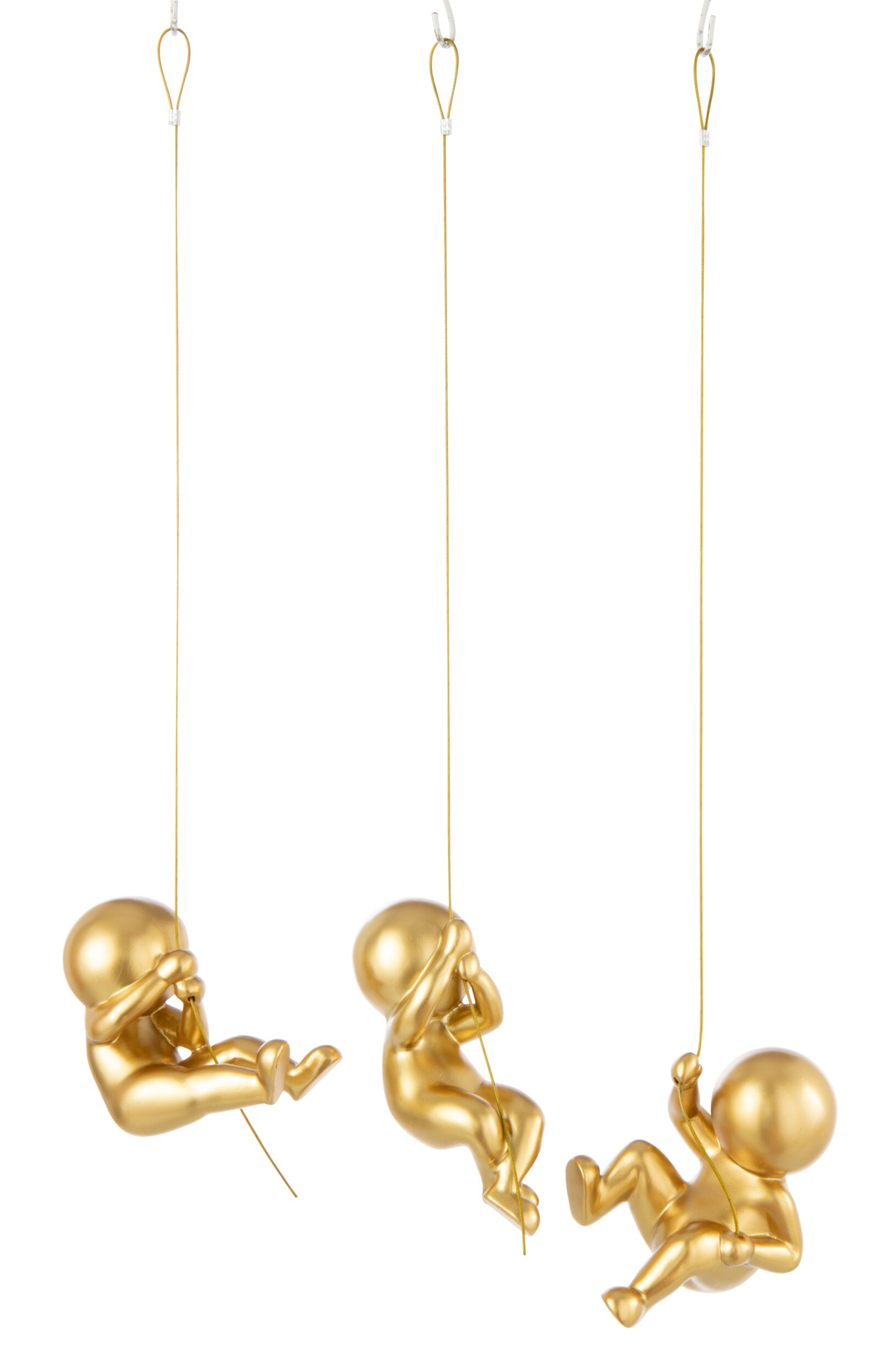Wanddecoratie Giemor Goud - Set van 3
