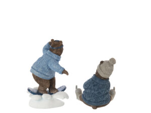 Decoratiefiguur Vurner Meerkleurig H20 cm - Set van 2