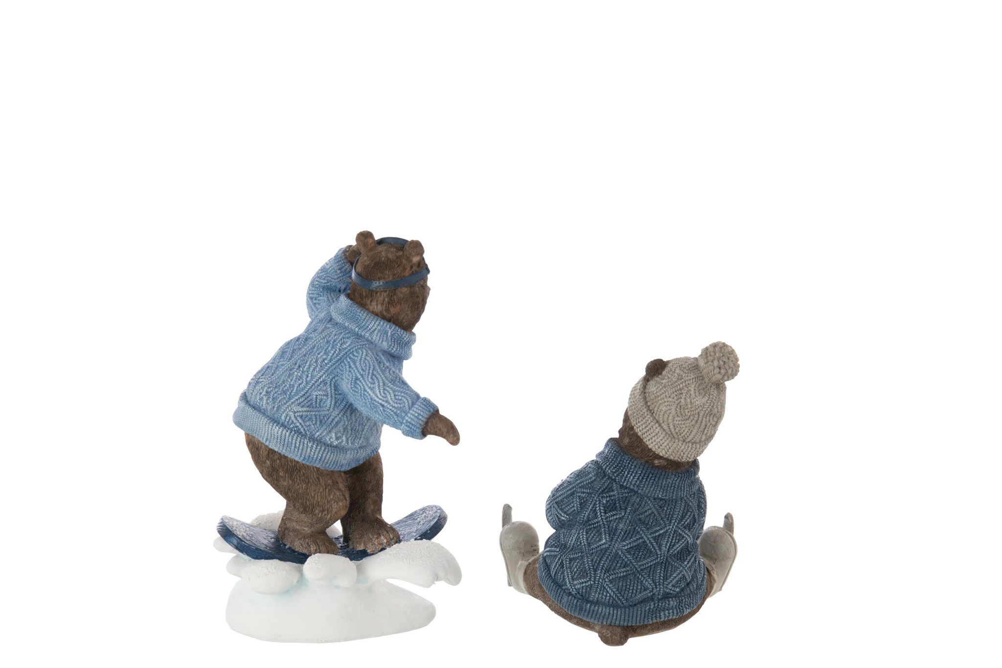 Decoratiefiguur Vurner Meerkleurig H20 cm - Set van 2