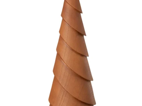 Kunstboom Rarond bruin H63,5 cm, slanke decoratieve dennenvorm met warme houtlook en natuurlijke structuur