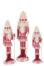 Notenkraker Grildena Wit decoratie in wit met roze accenten, 55,5 cm hoog, winterse woonaccessoire