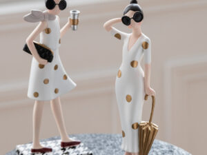 Decoratie Slustond Meerkleurig - Set van 2